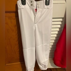 Rawlings XS baseball pants white